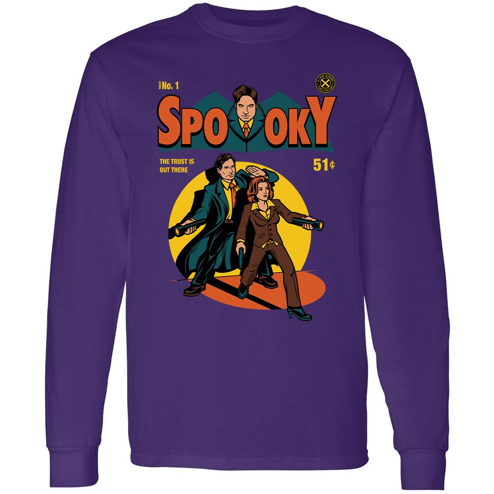Long Sleeve T-Shirt - E7E5UJLV - Purple - 13