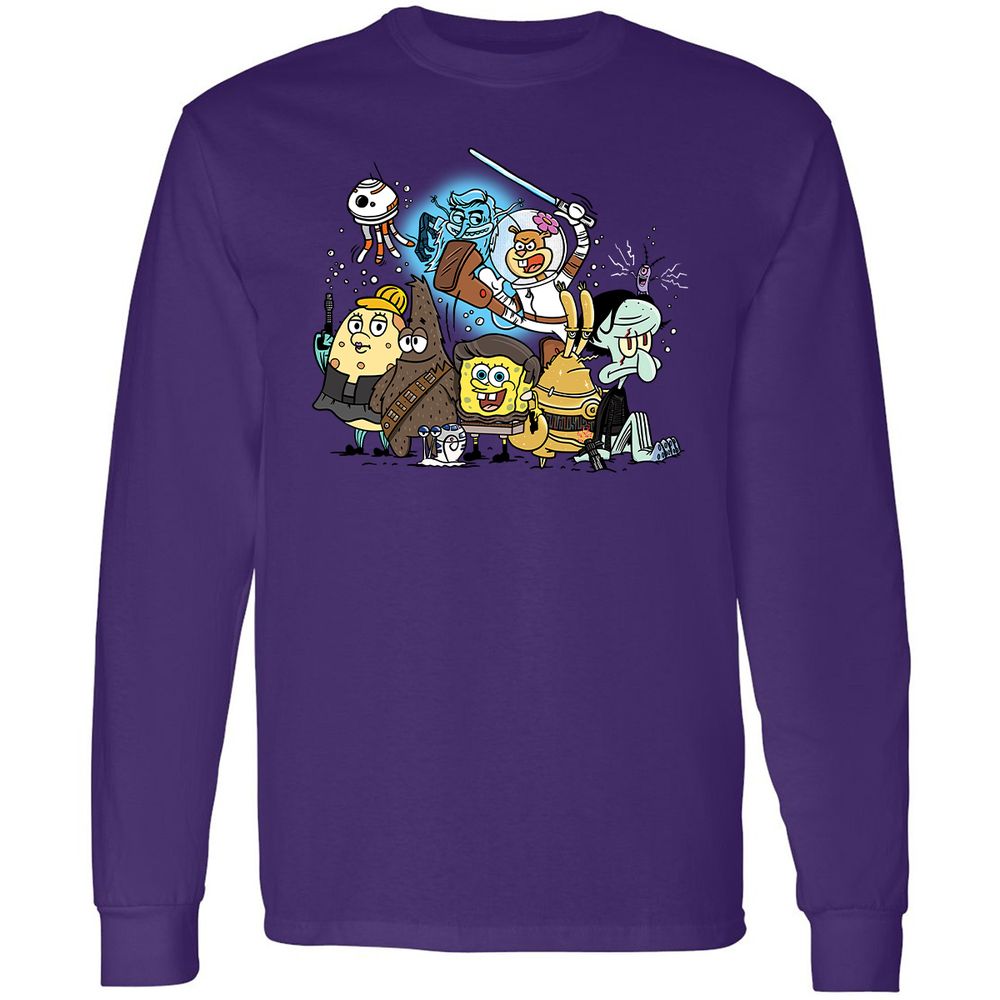 Long Sleeve T-Shirt - A5HBBW1X - Purple - 13