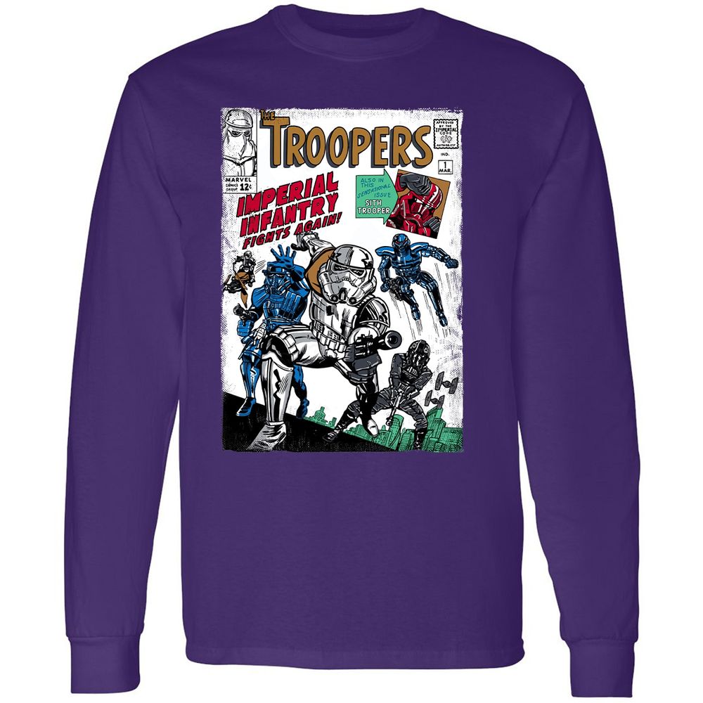 Long Sleeve T-Shirt - 48BLMHJ7 - Purple - 13