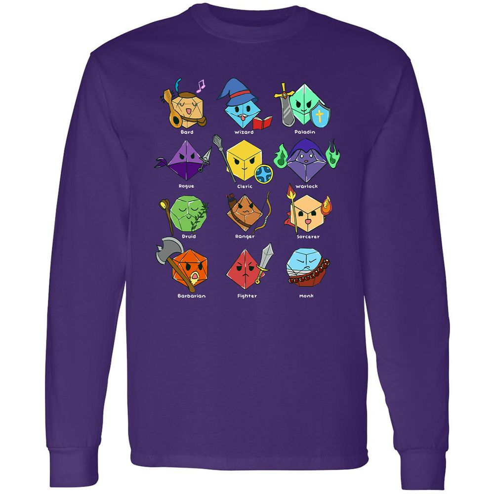 Long Sleeve T-Shirt - ZQCUUPHL - Purple - 13