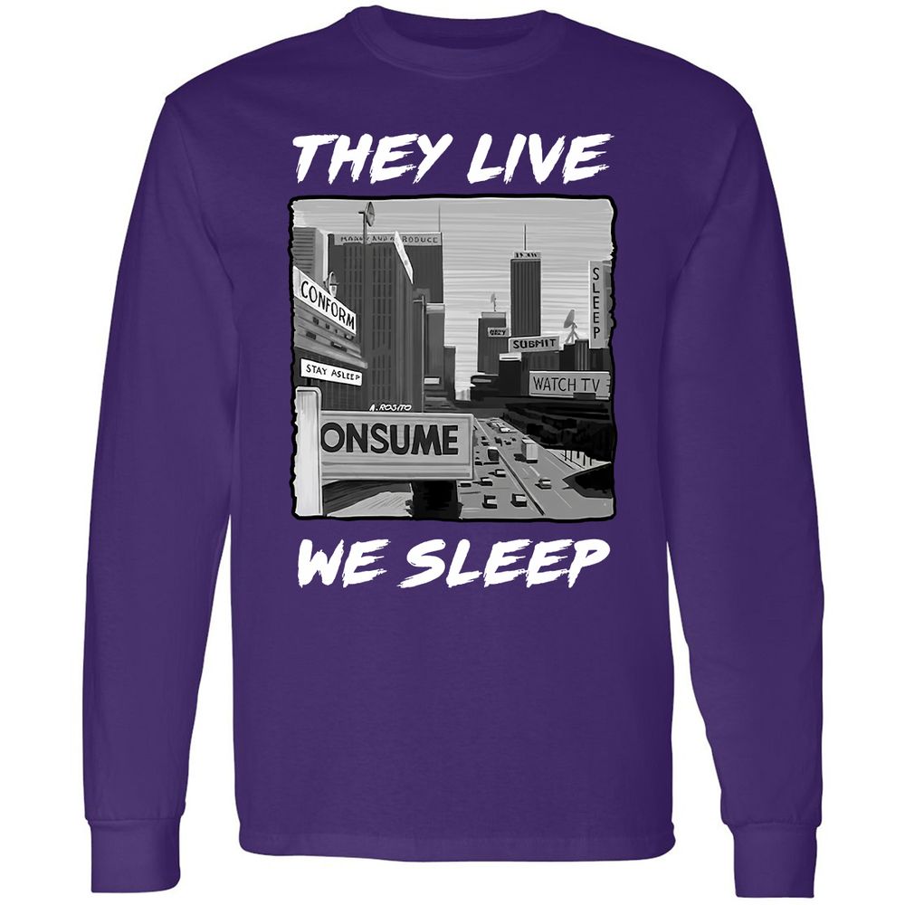 Long Sleeve T-Shirt - NJ45MVPN - Purple - 13