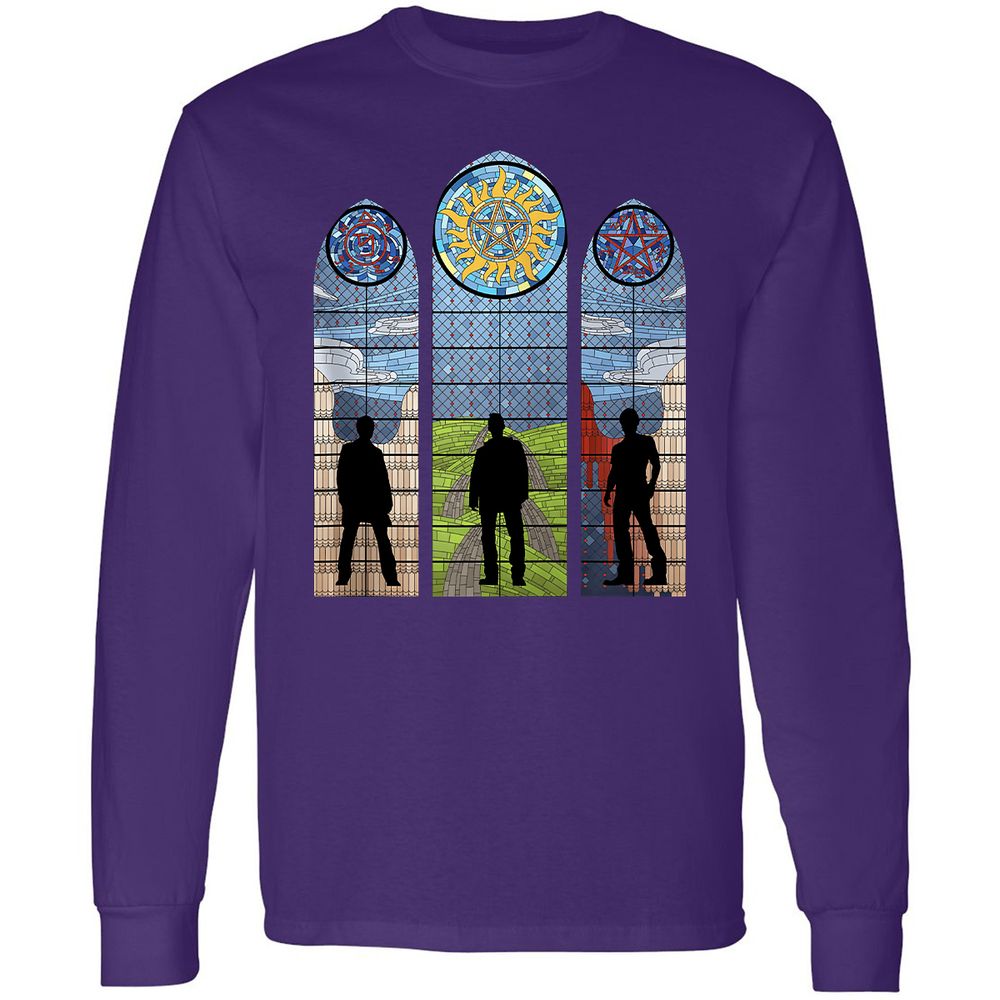 Long Sleeve T-Shirt - YDJK9U5Y - Purple - 13