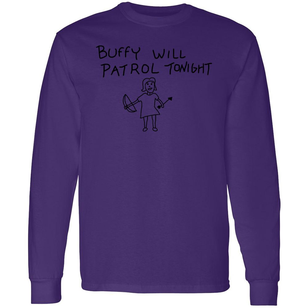 Long Sleeve T-Shirt - W7YRJQM6 - Purple - 13