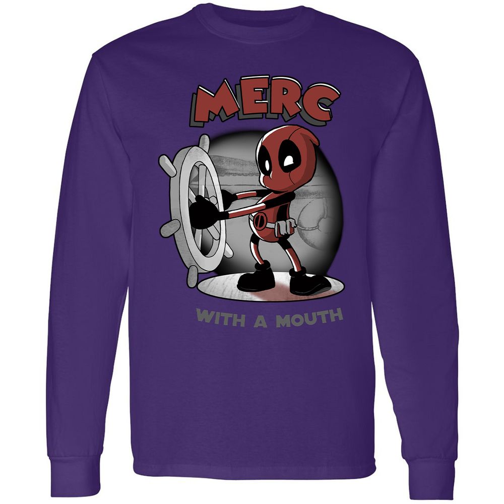 Long Sleeve T-Shirt - B3PL9ZPB - Purple - 13