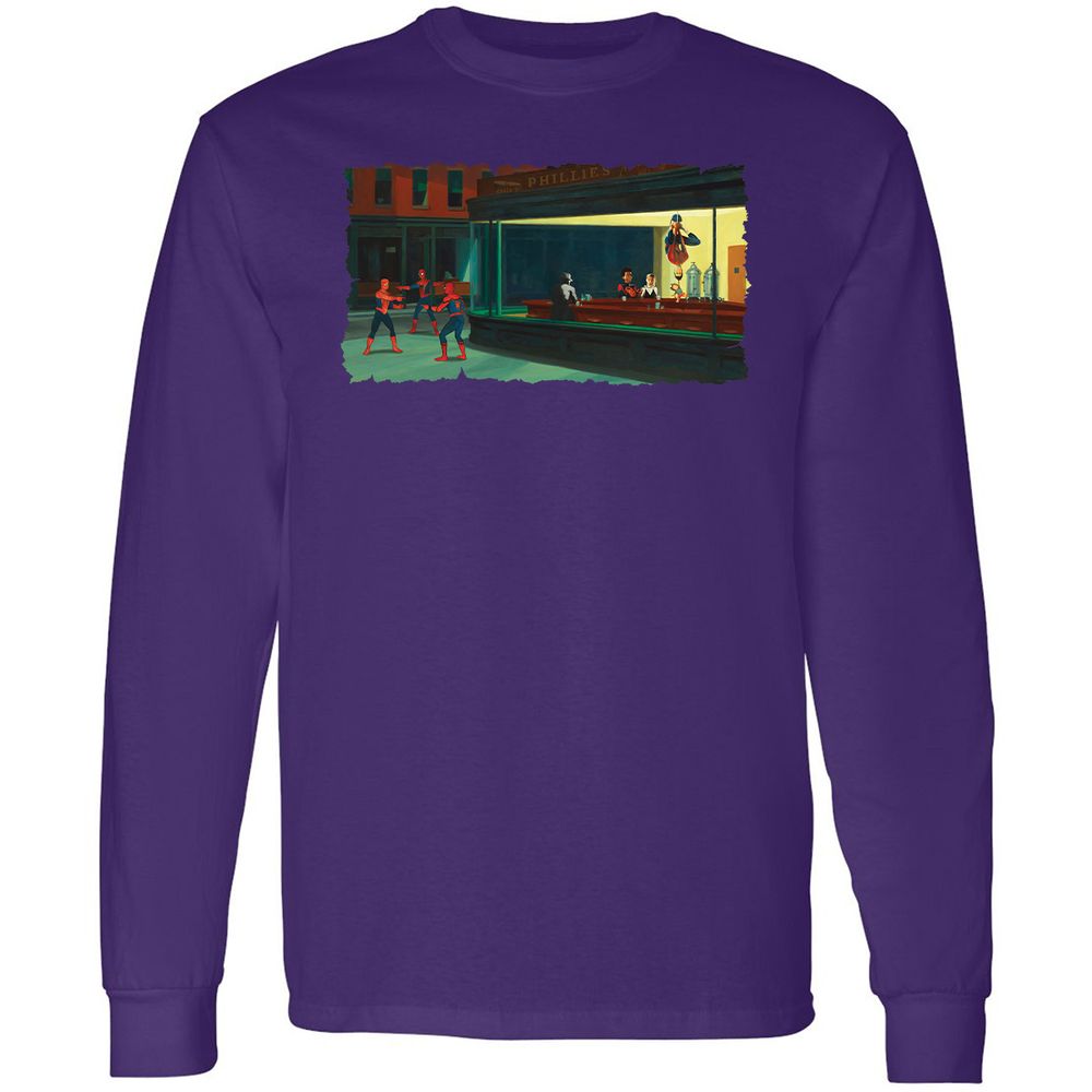 Long Sleeve T-Shirt - K7EKEPWV - Purple - 13