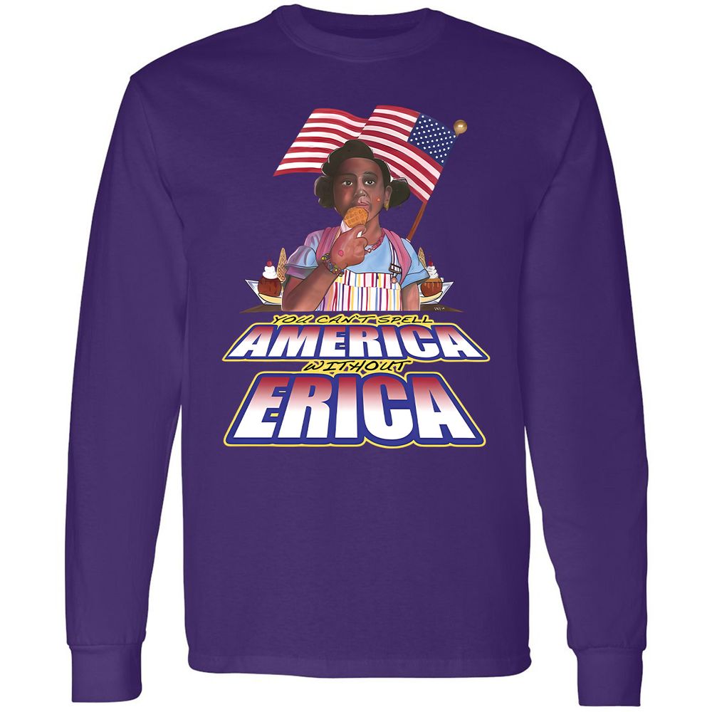 Long Sleeve T-Shirt - WXBU91QL - Purple - 13