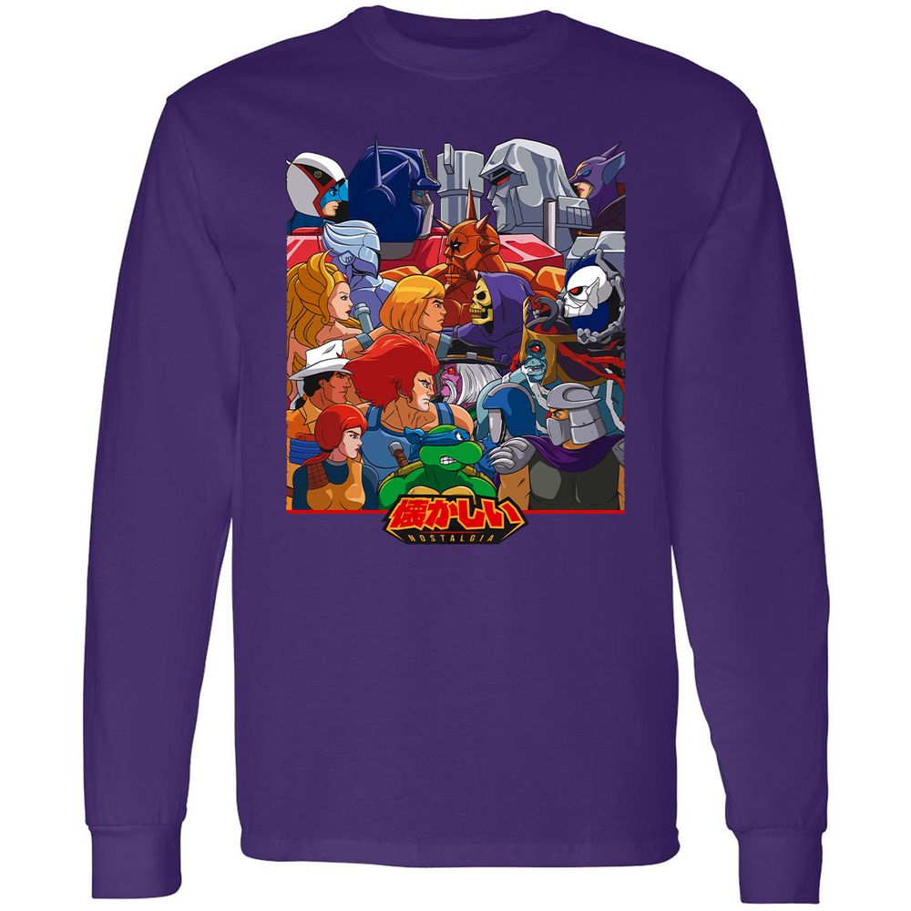 Long Sleeve T-Shirt - EFUW5U3X - Purple - 13