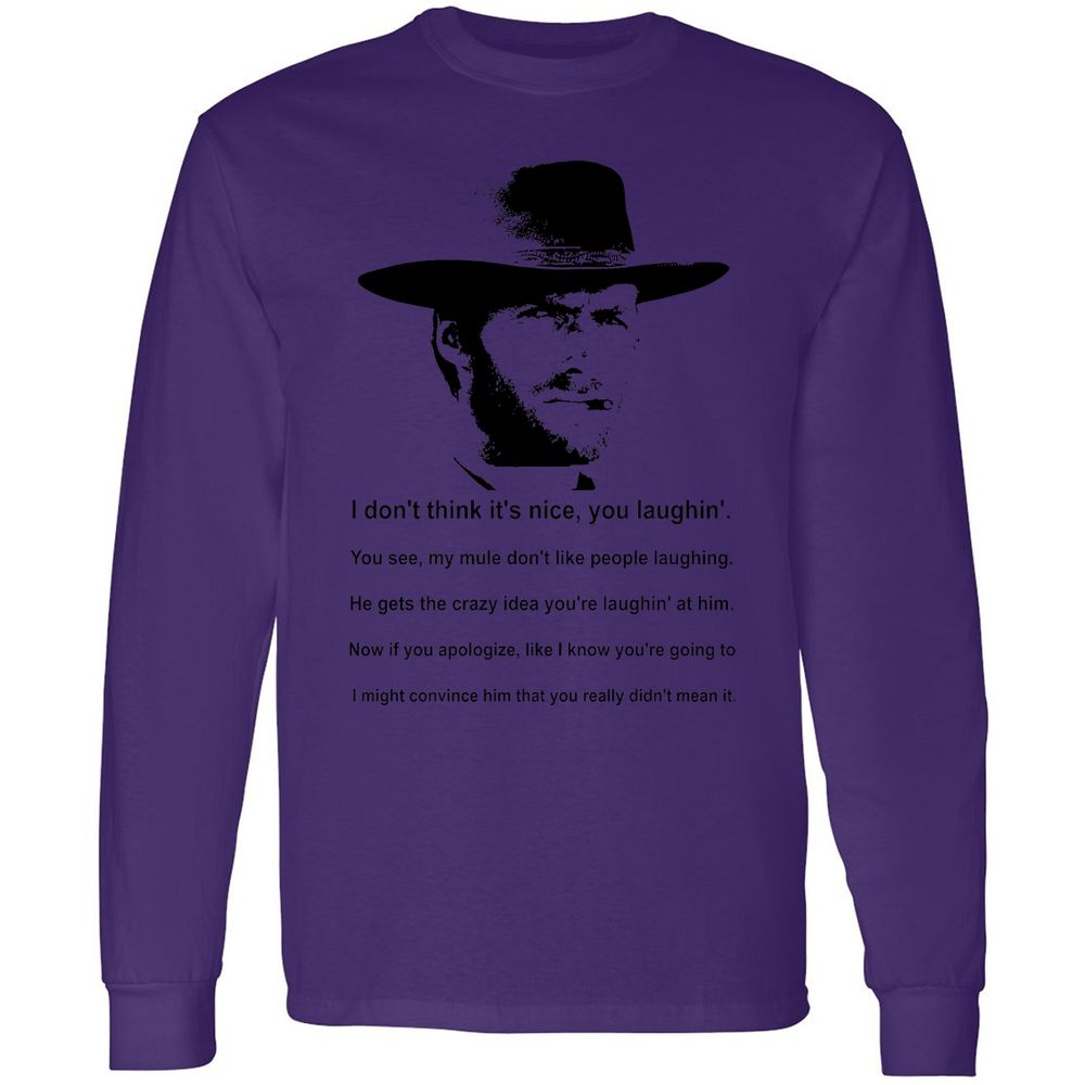 Clint Eastwood Mule Quote - Purple - 13