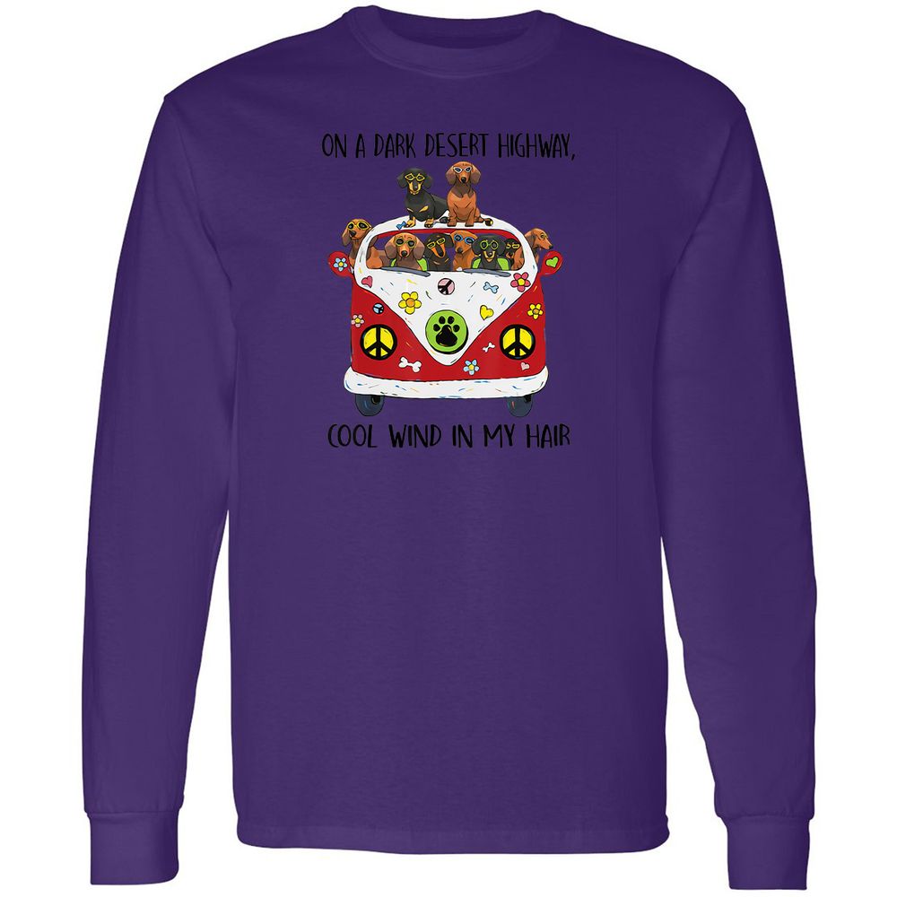 Long Sleeve T-Shirt - YHVC1FNU - Purple - 13
