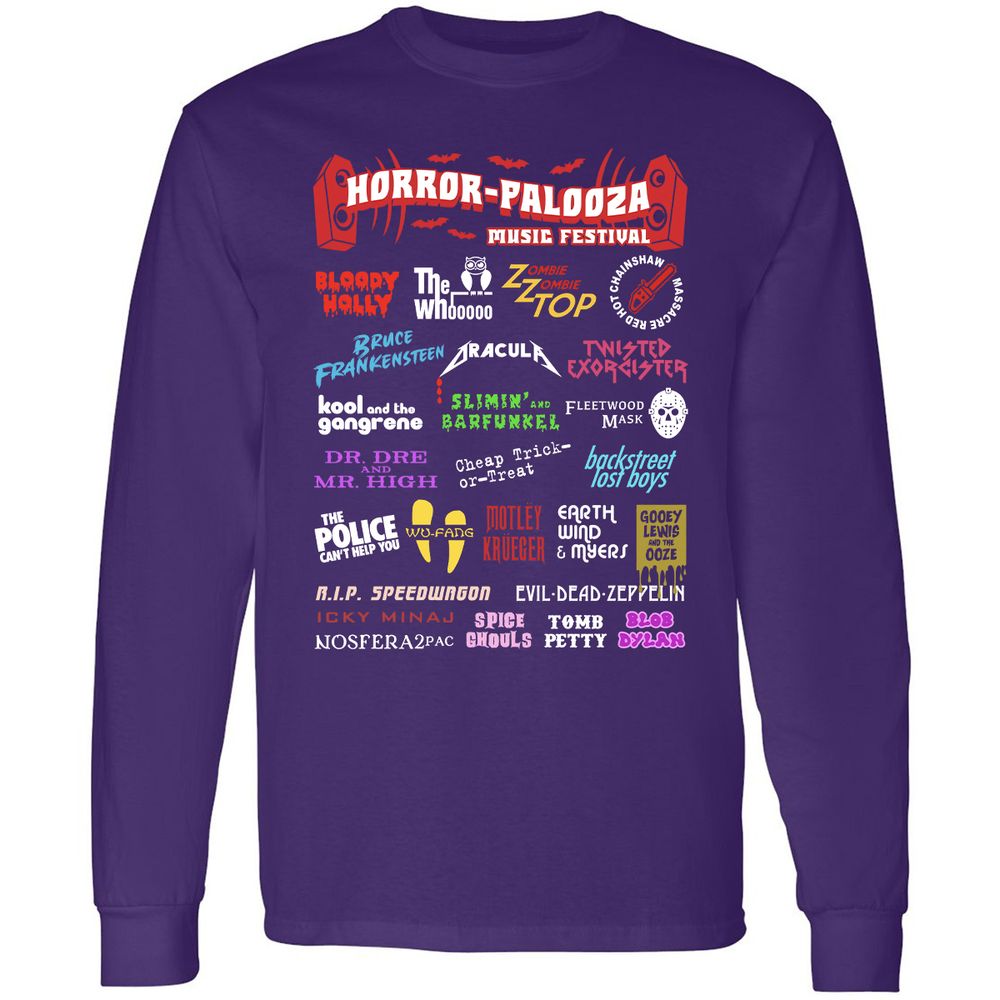 Long Sleeve T-Shirt - MUY9VX7U - Purple - 13