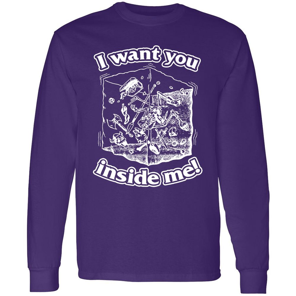 Long Sleeve T-Shirt - 6QS6SEHC - Purple - 13