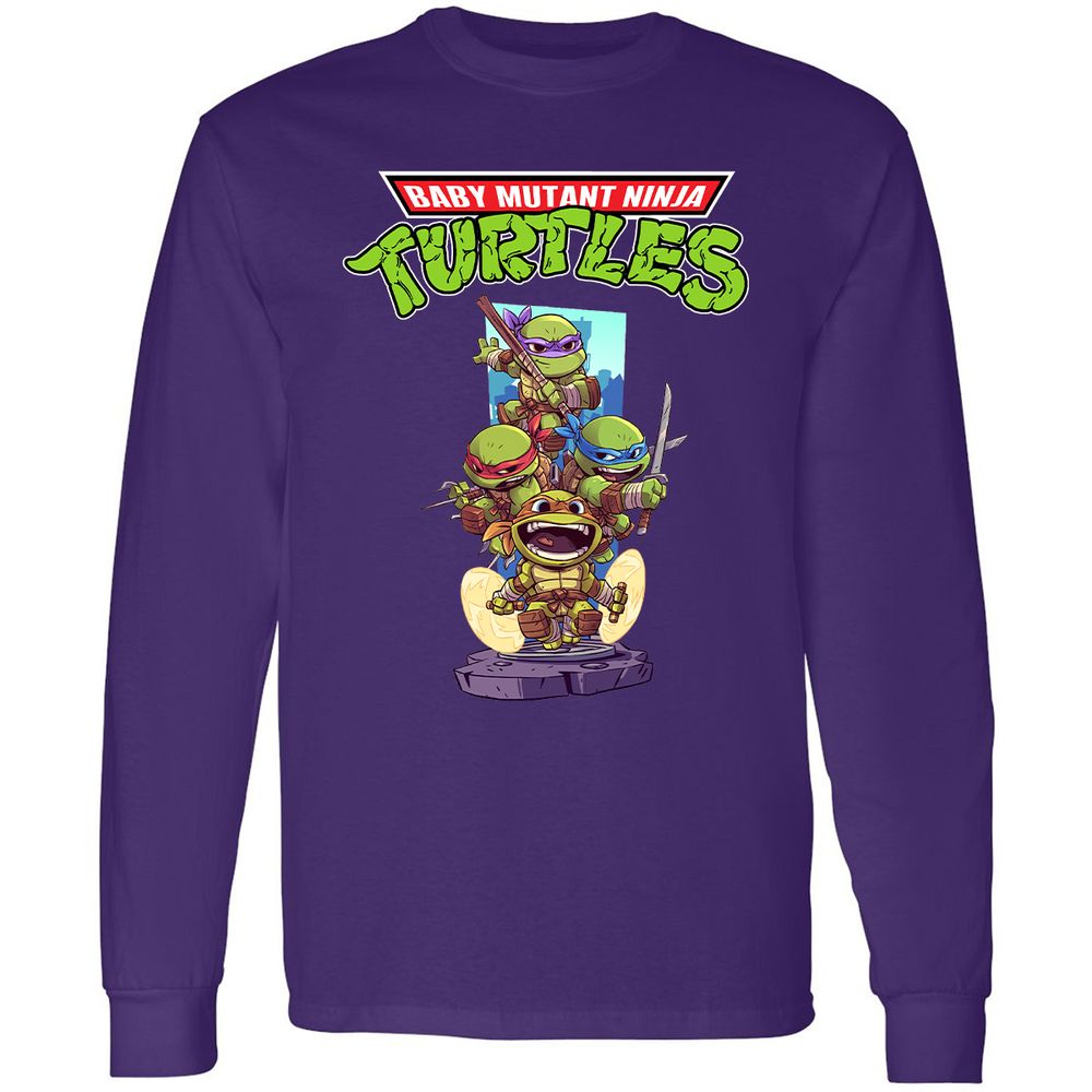 Long Sleeve T-Shirt - 67QUGFET - Purple - 13