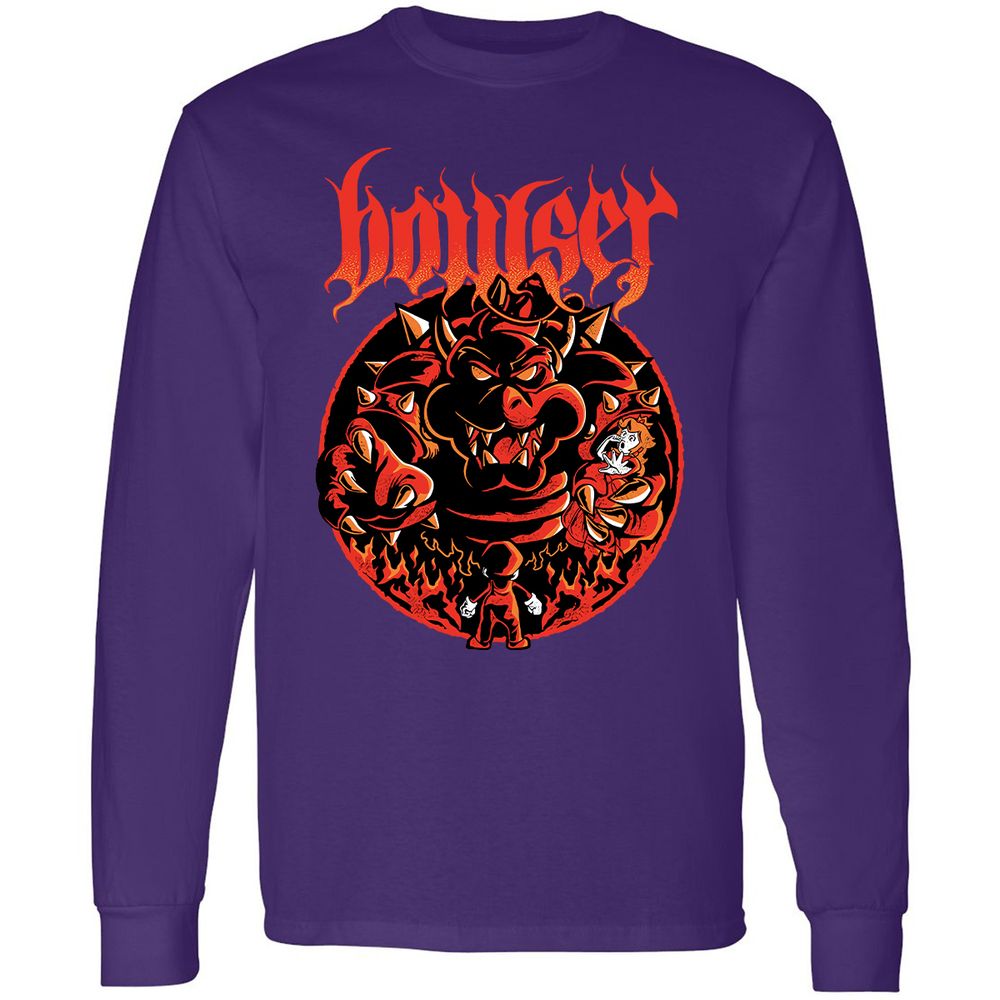 Long Sleeve T-Shirt - 4XCVGFJY - Purple - 13