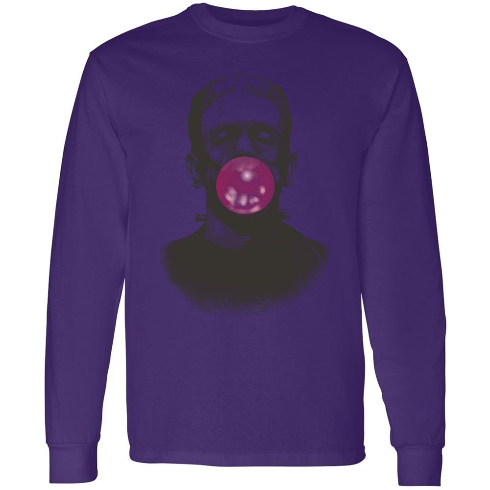 Long Sleeve T-Shirt - XH6BDKLZ - Purple - 13