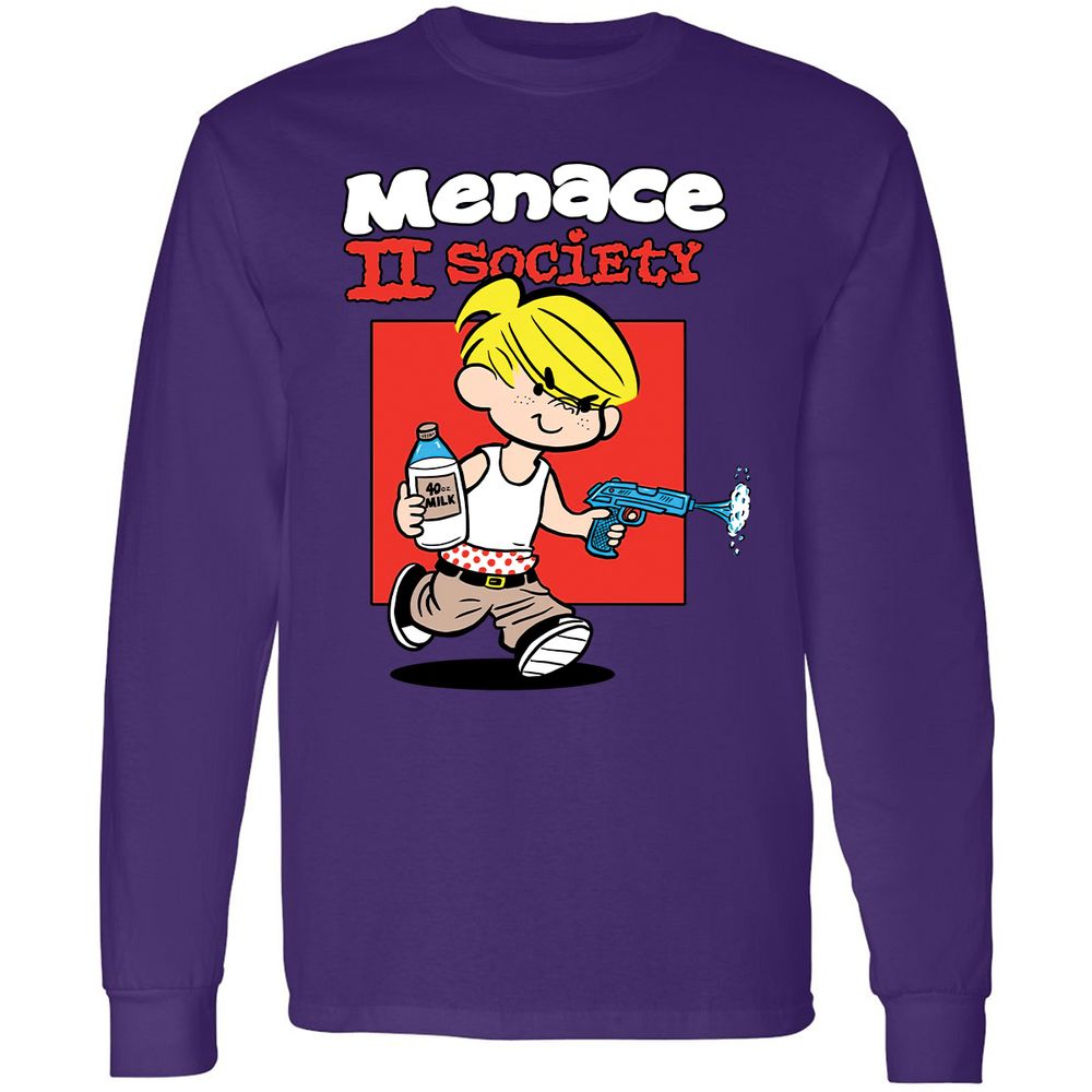 Long Sleeve T-Shirt - KP2MYNV7 - Purple - 13