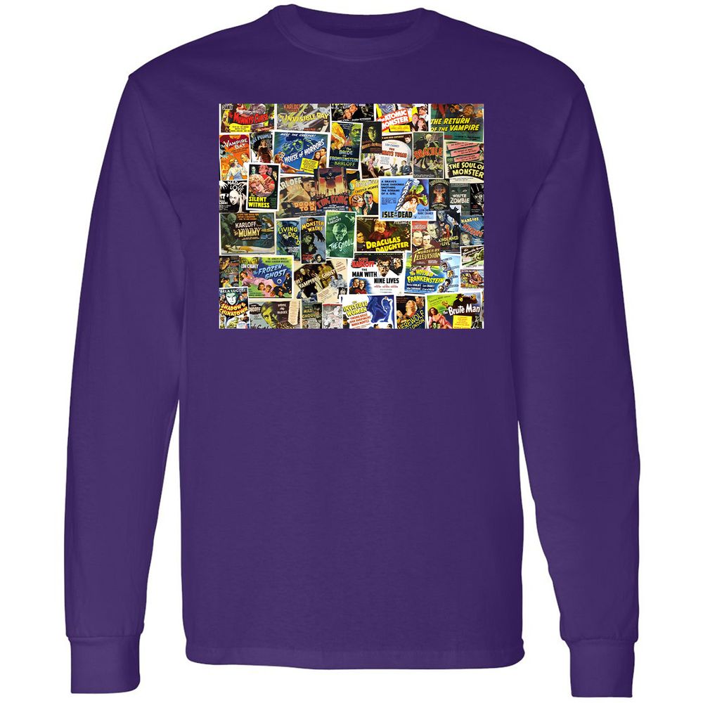 Long Sleeve T-Shirt - SE8HBWZC - Purple - 13
