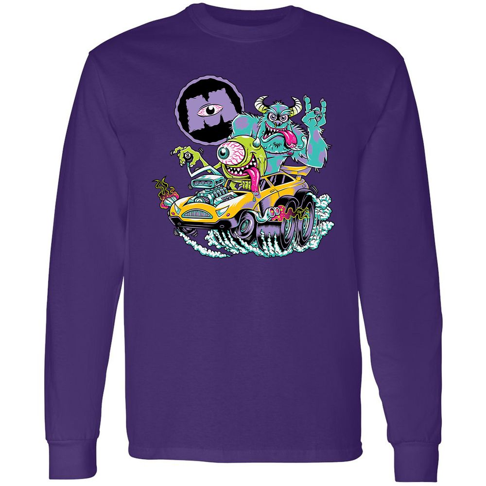 Long Sleeve T-Shirt - 3E1EECKB - Purple - 13