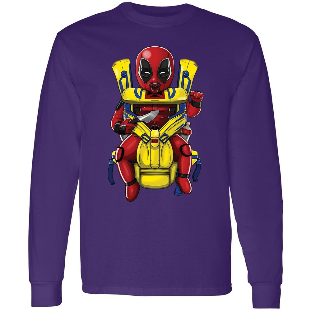 Long Sleeve T-Shirt - XKJLWVEK - Purple - 13