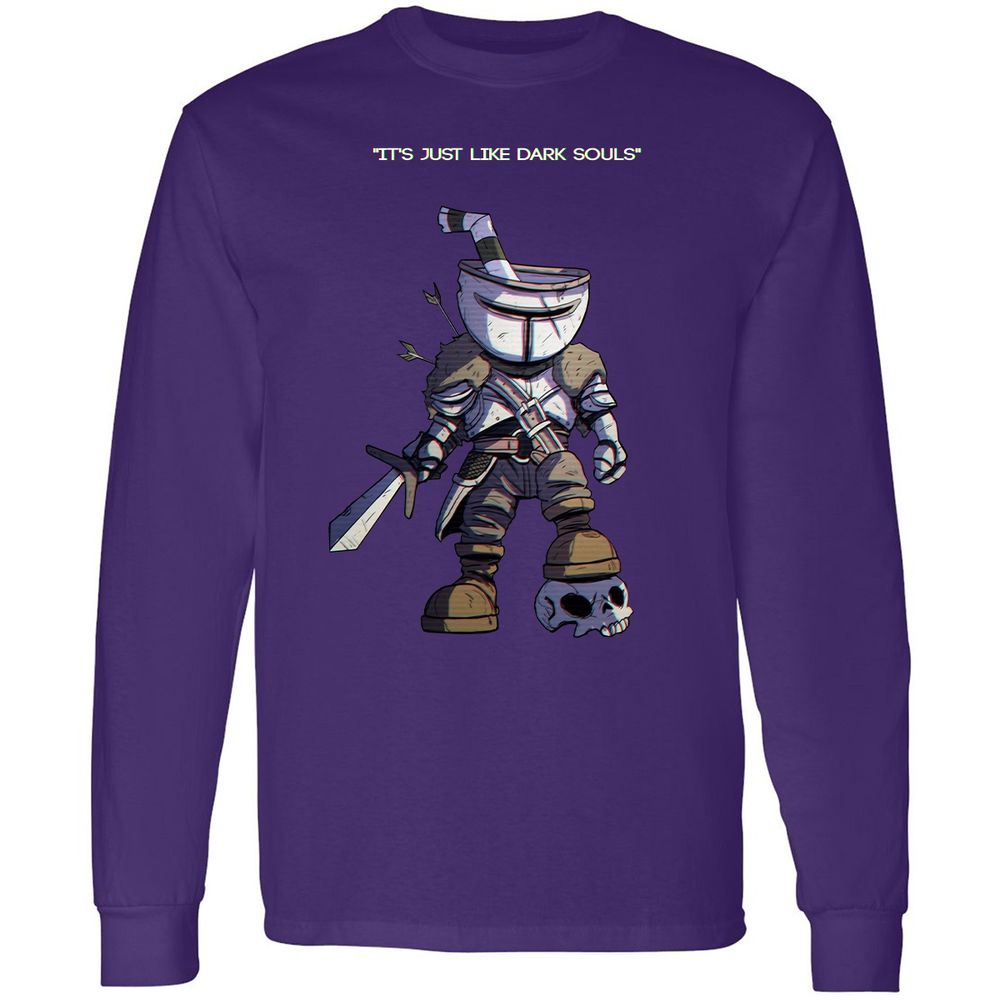 Long Sleeve T-Shirt - QSDZJ2TB - Purple - 13
