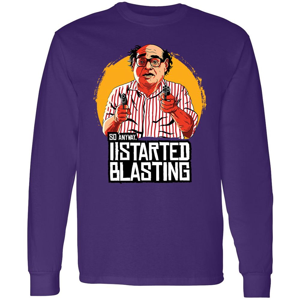 Long Sleeve T-Shirt - D3Y4KWHA - Purple - 13