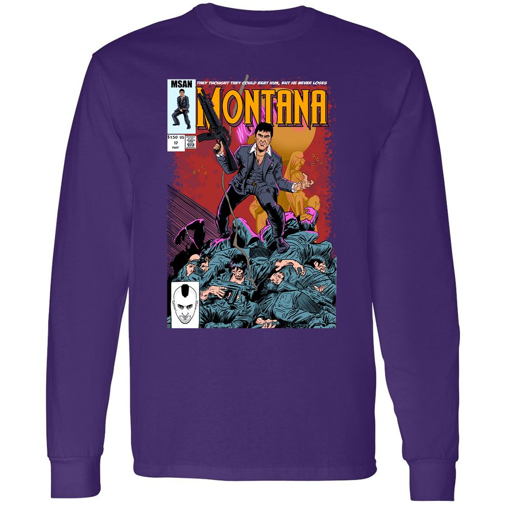 Long Sleeve T-Shirt - UDDM8AUX - Purple - 13