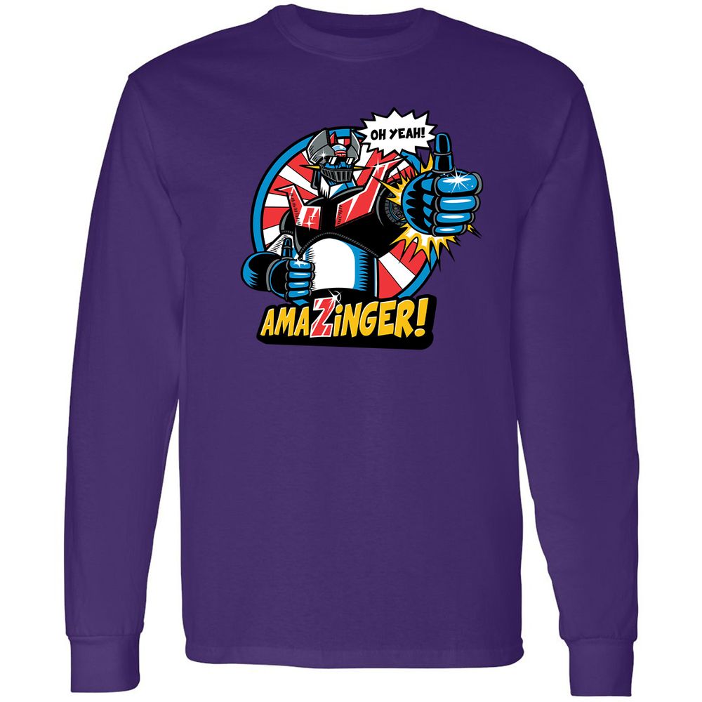 Long Sleeve T-Shirt - W491FDYK - Purple - 13