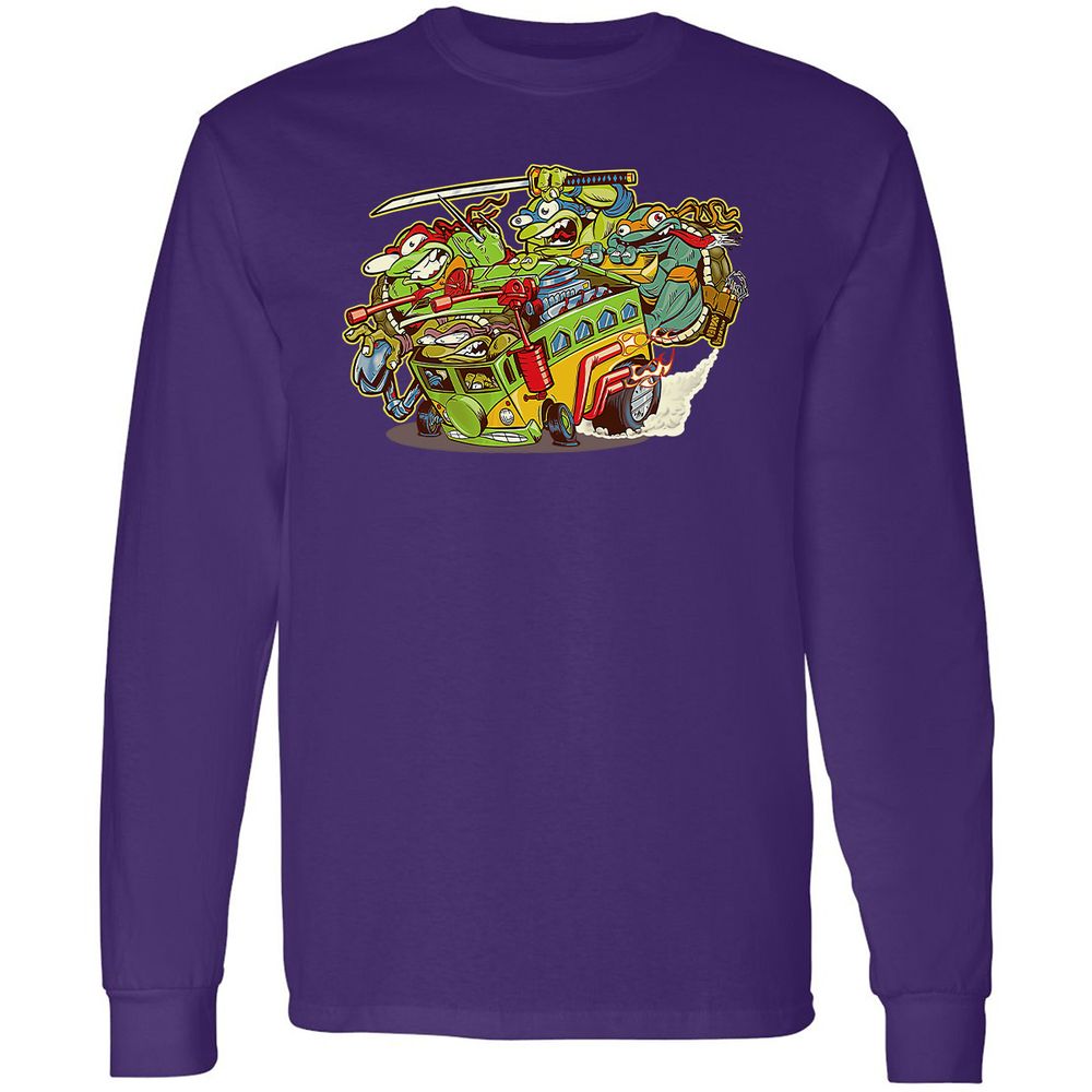Long Sleeve T-Shirt - Y9TH2G6Z - Purple - 13