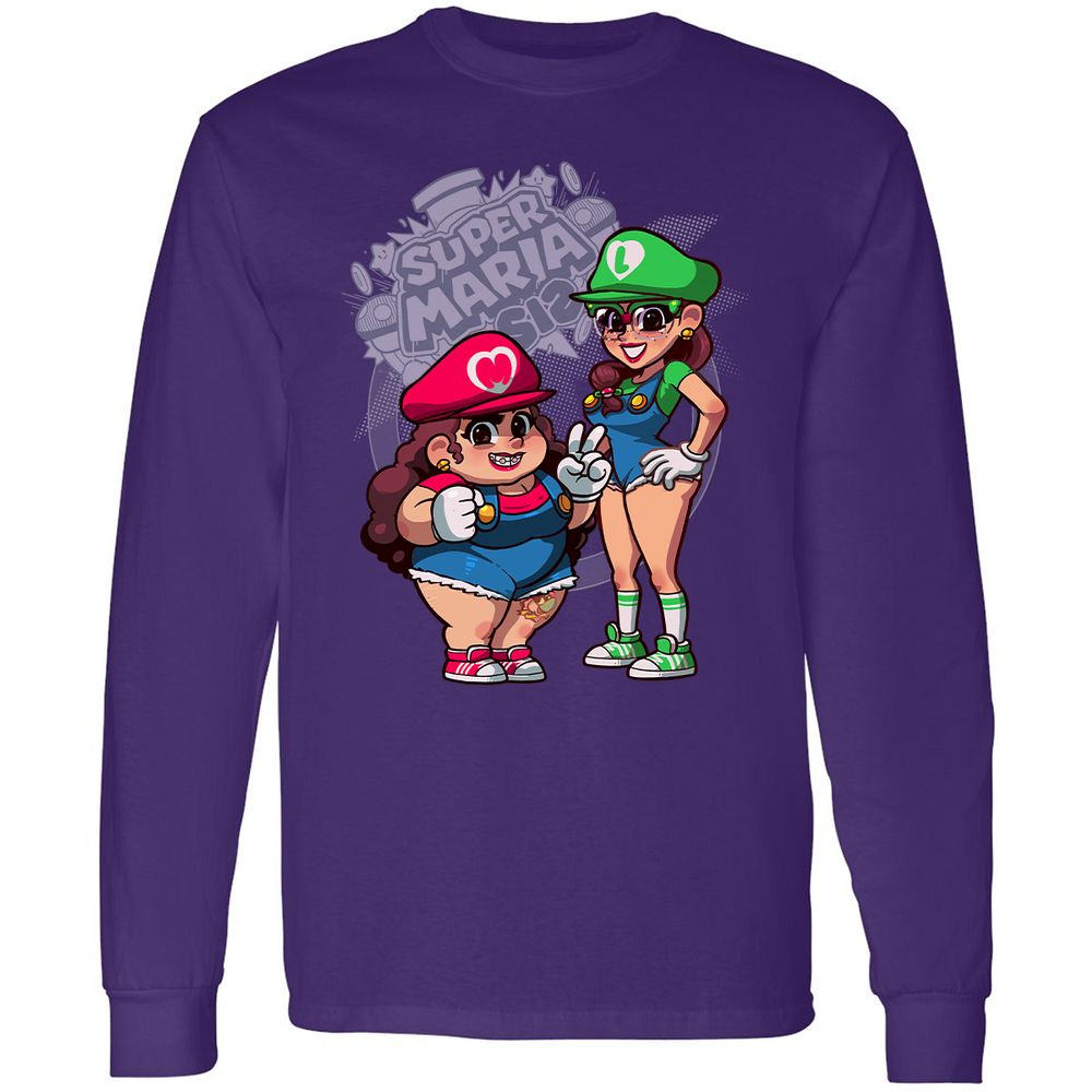 Long Sleeve T-Shirt - LDT9CW5U - Purple - 13