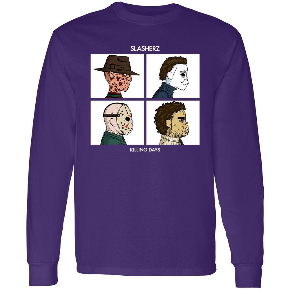 Long Sleeve T-Shirt - W7QWTZL2 - Purple - 13