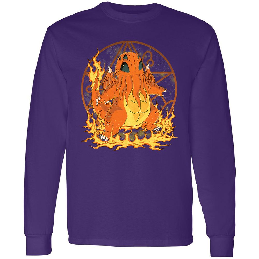 Long Sleeve T-Shirt - YYH5L7NF - Purple - 13