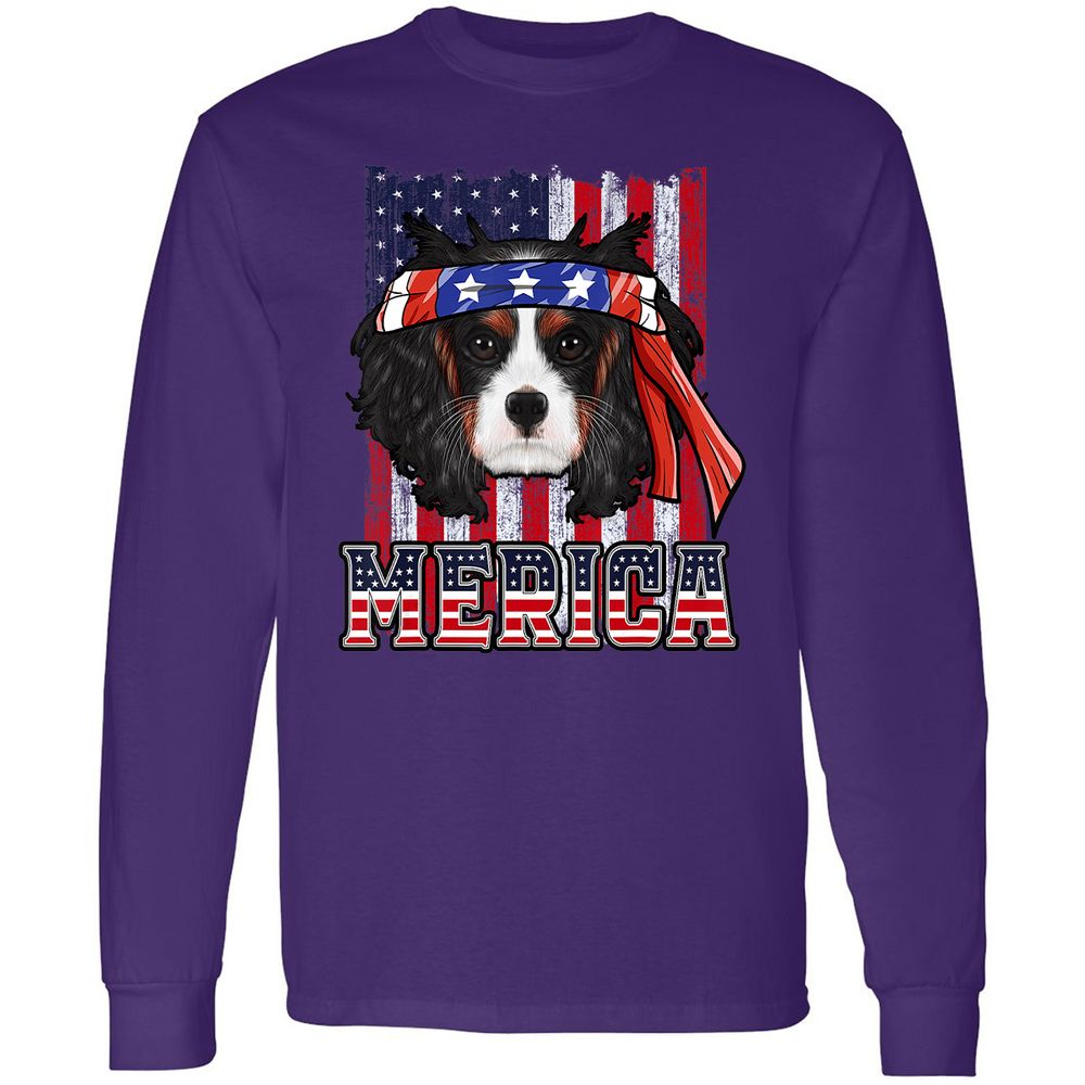 Long Sleeve T-Shirt - D7T1KW8F - Purple - 13