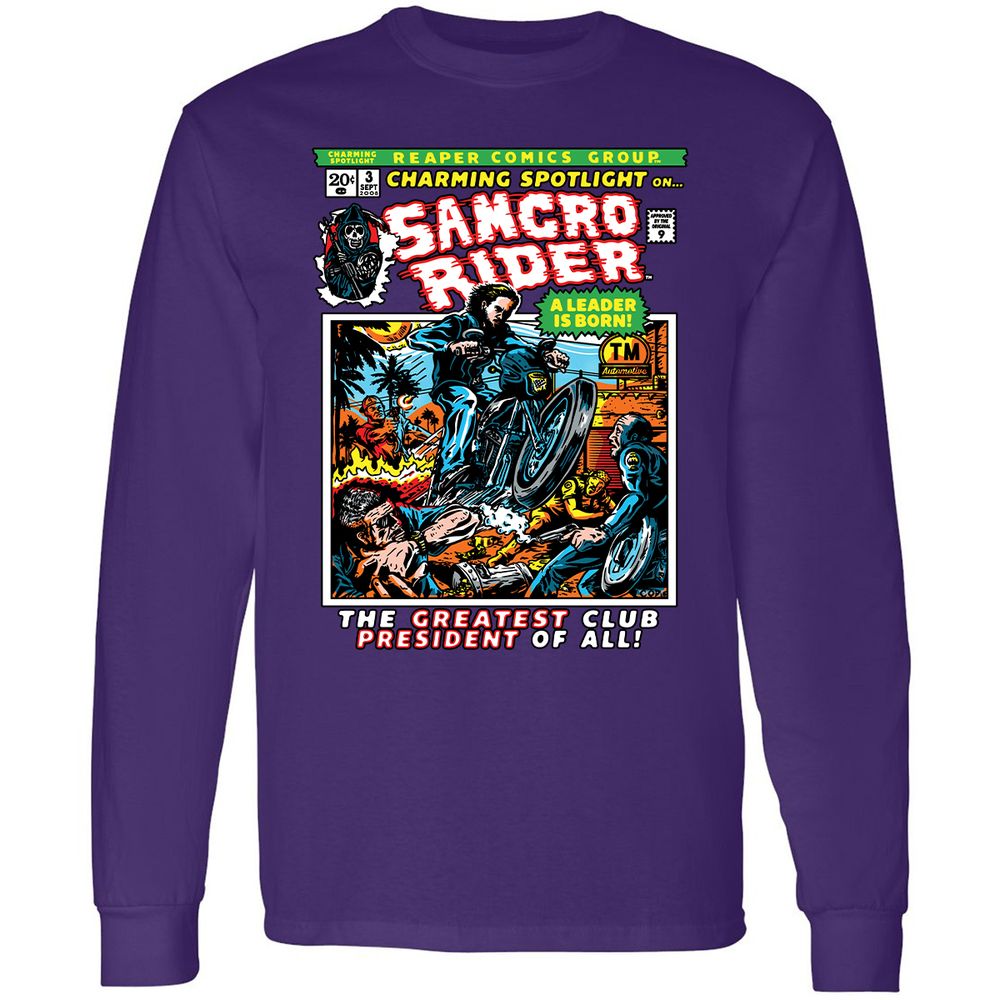 Long Sleeve T-Shirt - TYBUZQCK - Purple - 13