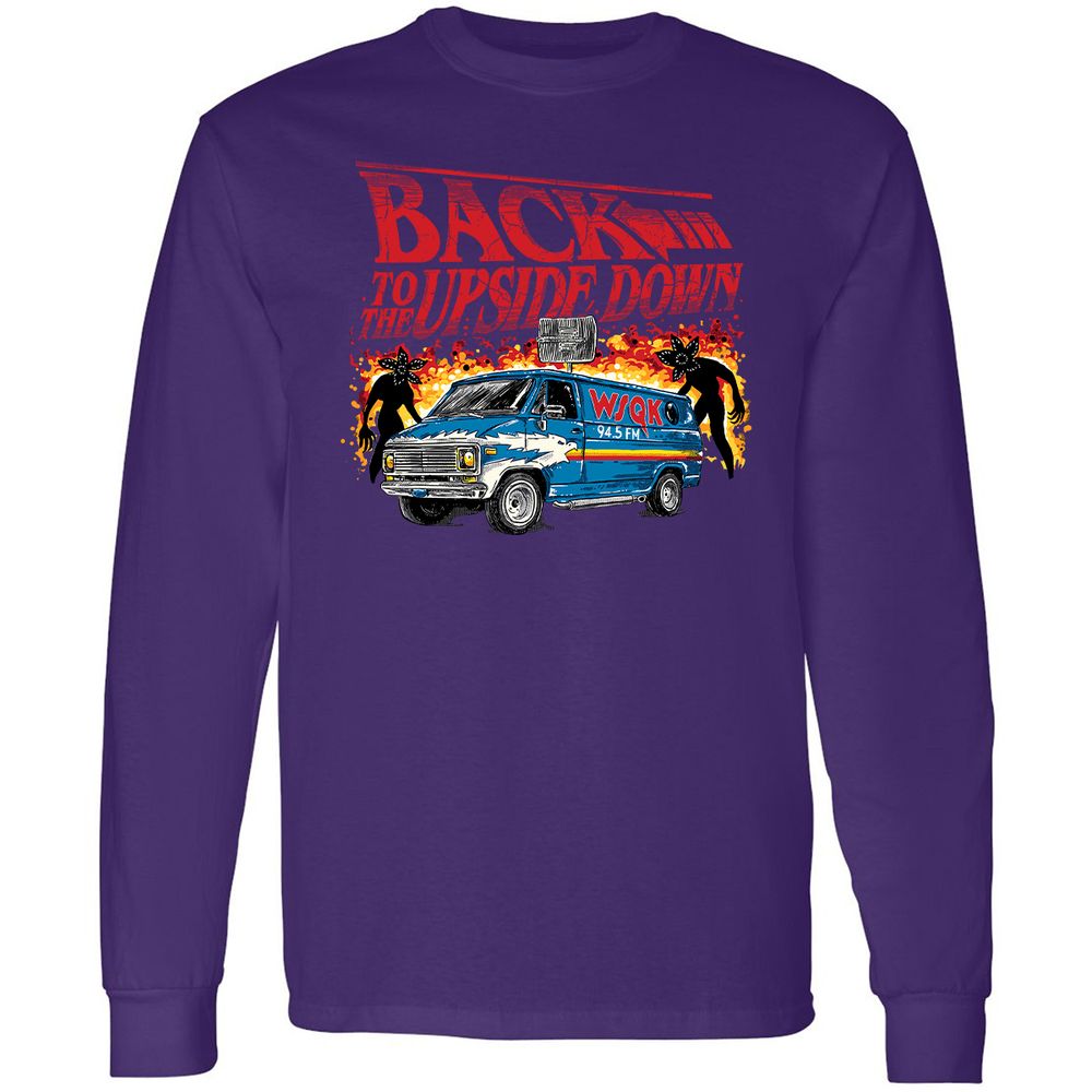 Long Sleeve T-Shirt - 3JUQEYDK - Purple - 13
