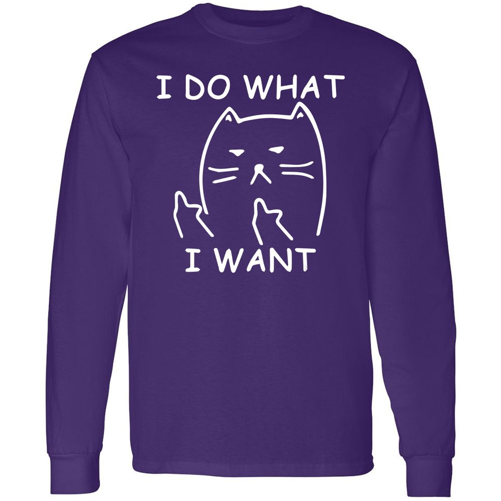Long Sleeve T-Shirt - 4NSWUZDF - Purple - 13