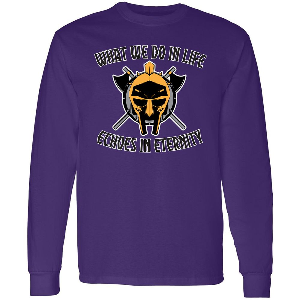 Long Sleeve T-Shirt - GY4HE3U3 - Purple - 13