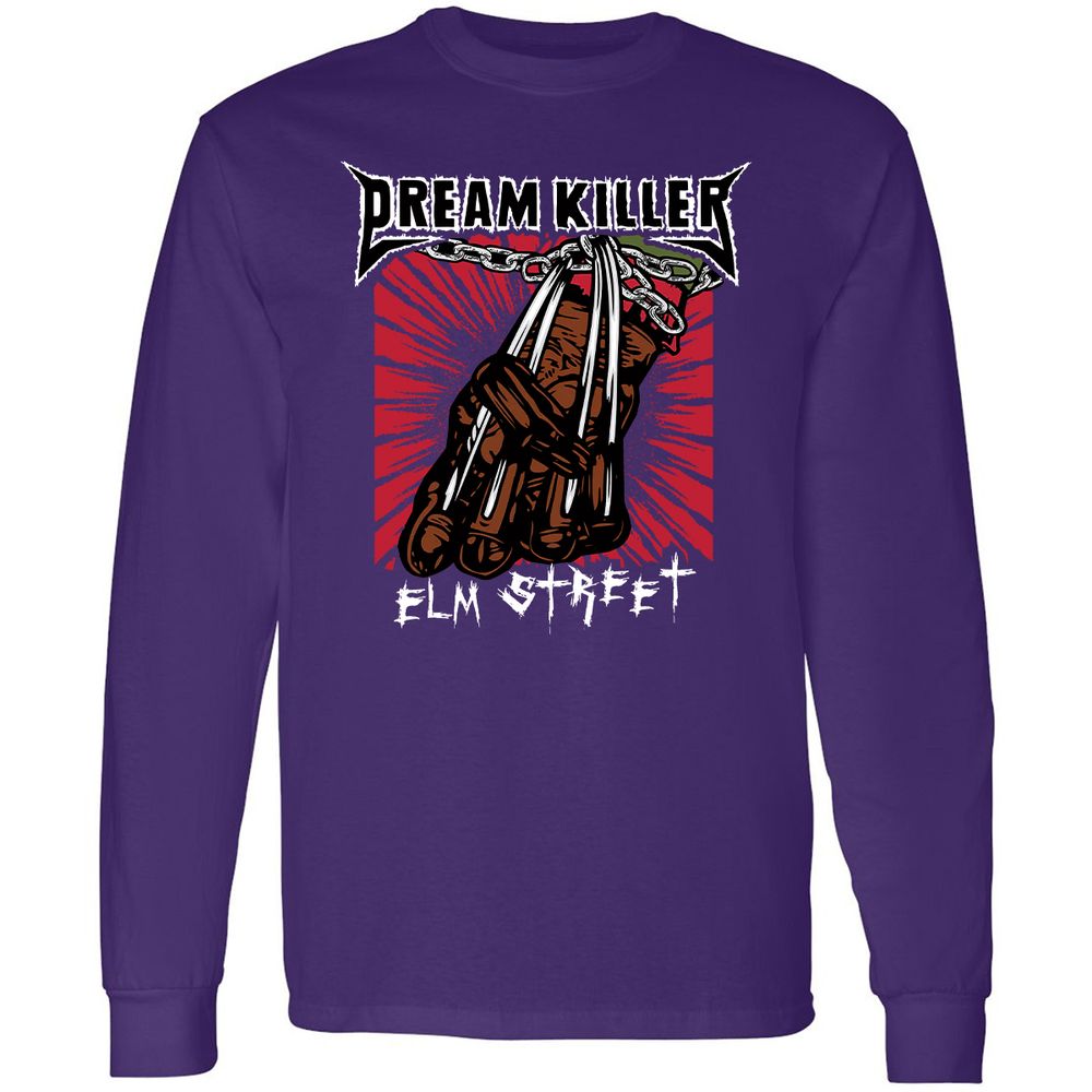 Long Sleeve T-Shirt - E3JVF9M6 - Purple - 13