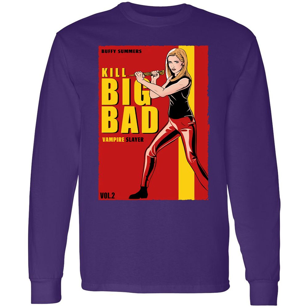 Long Sleeve T-Shirt - CSUPB9DF - Purple - 13