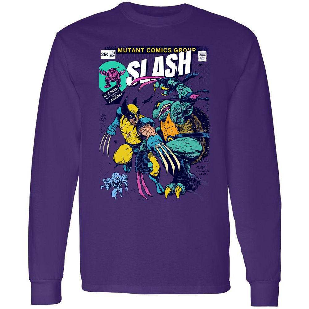 Long Sleeve T-Shirt - 43VRKSCS - Purple - 13