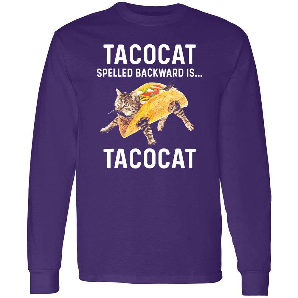 Long Sleeve T-Shirt - QHFGC9S2 - Purple - 13