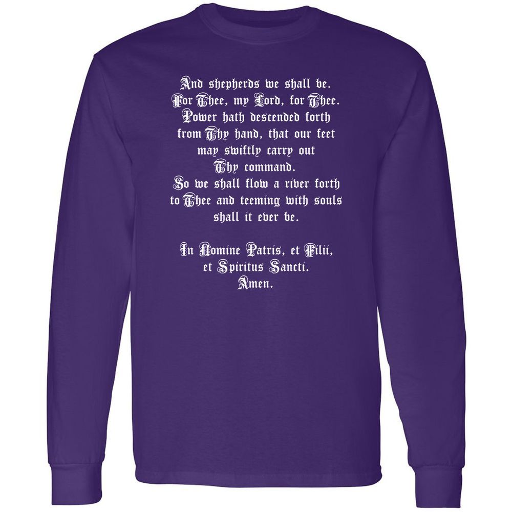 Long Sleeve T-Shirt - 56D5BQ6J - Purple - 13