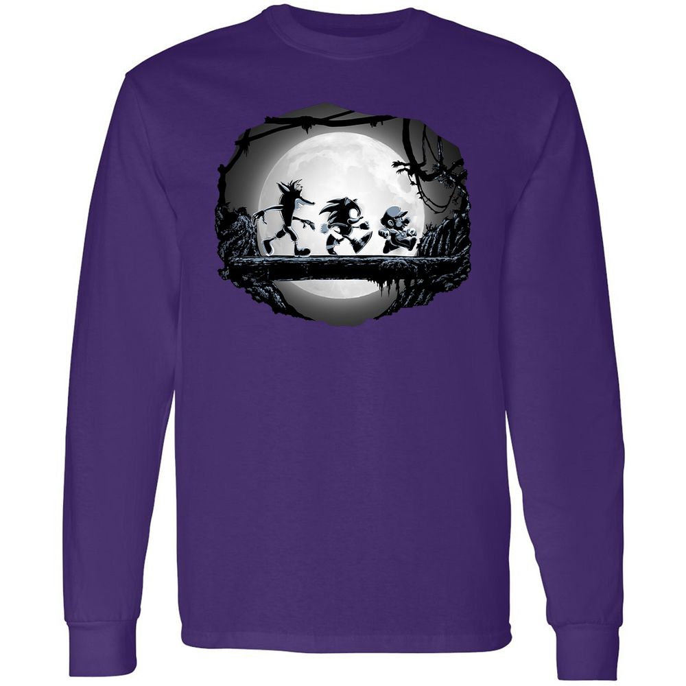 Long Sleeve T-Shirt - VYC94Z8R - Purple - 13