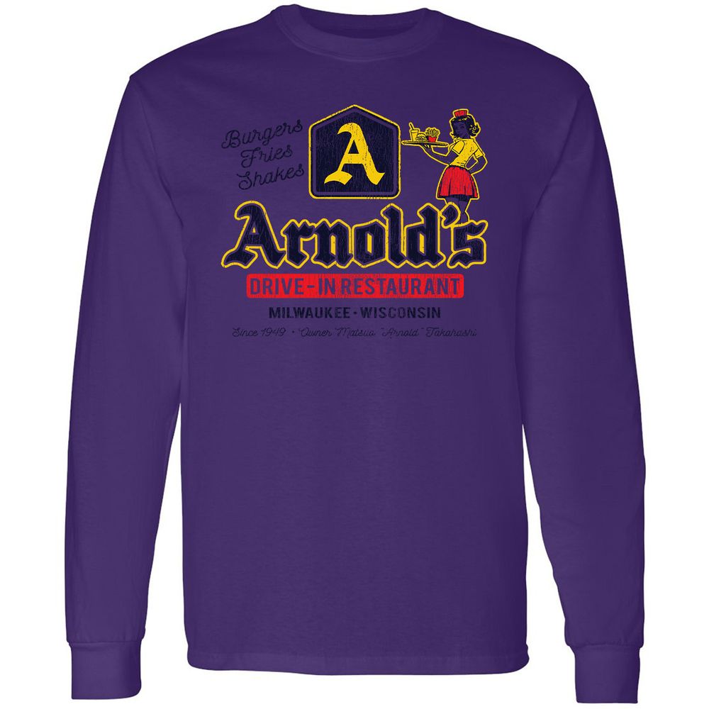 Long Sleeve T-Shirt - 8ZJKCQMQ - Purple - 13