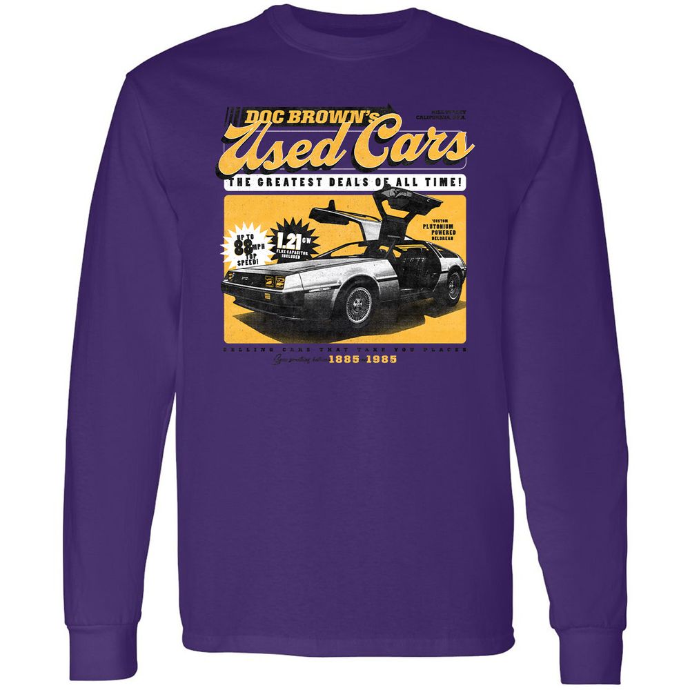 Long Sleeve T-Shirt - H2J8WR64 - Purple - 13