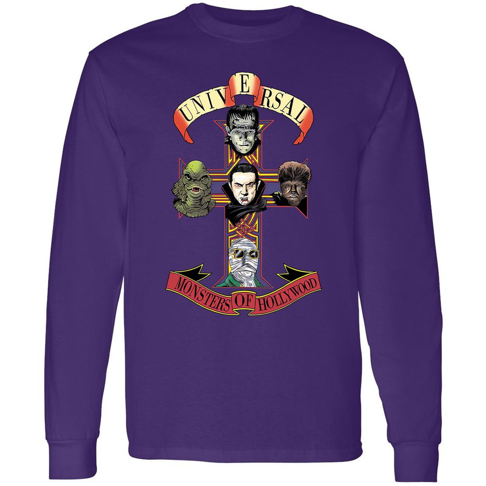 Long Sleeve T-Shirt - JD9PH3Z5 - Purple - 13