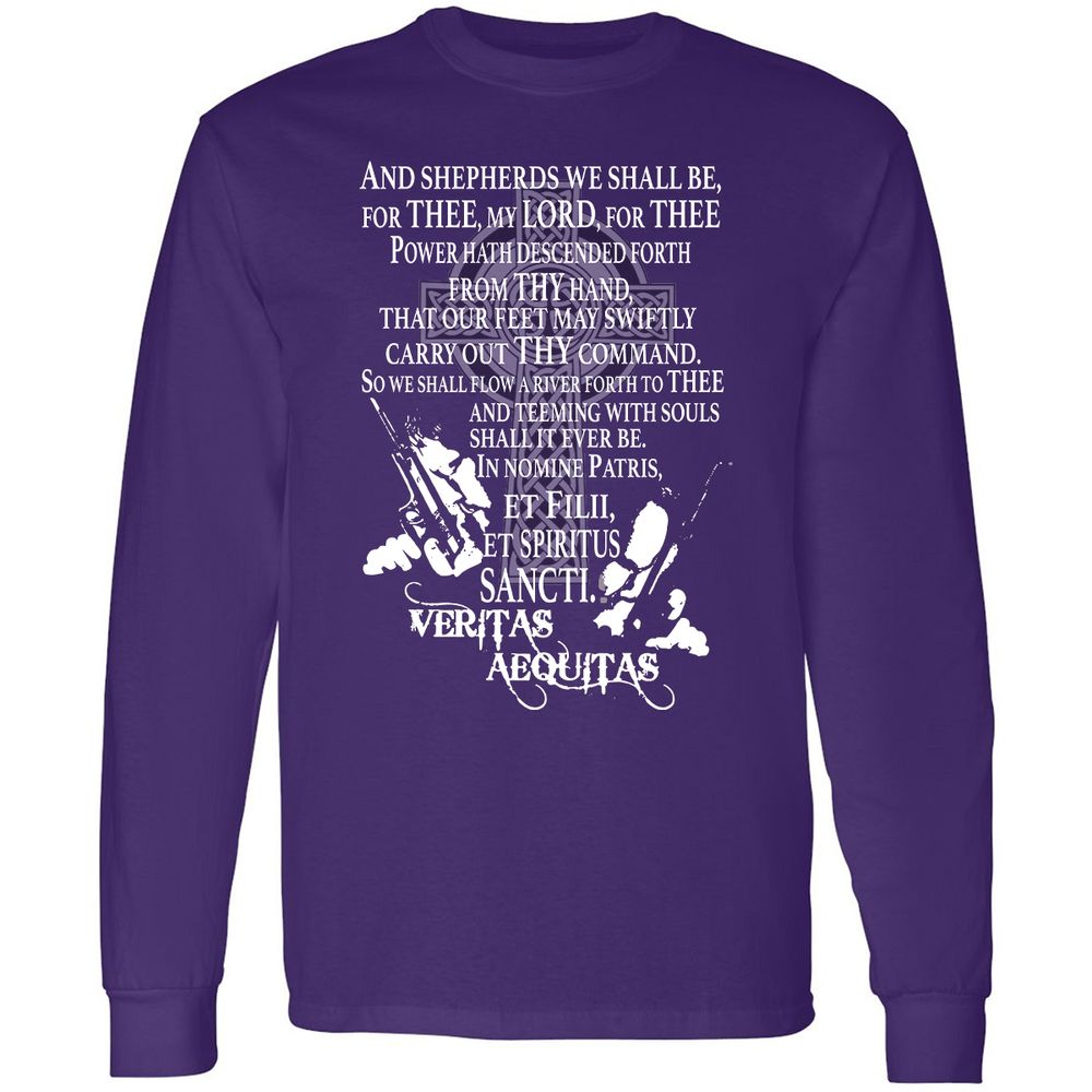 Long Sleeve T-Shirt - D3B3QLJU - Purple - 13