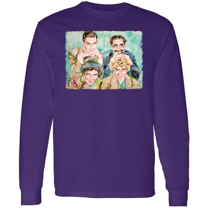 Long Sleeve T-Shirt - 7ZBRRSJX - Purple - 13