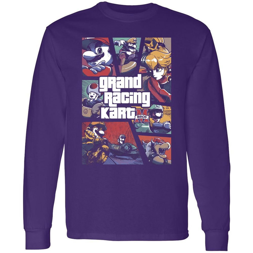 Long Sleeve T-Shirt - 9UQFHXLC - Purple - 13