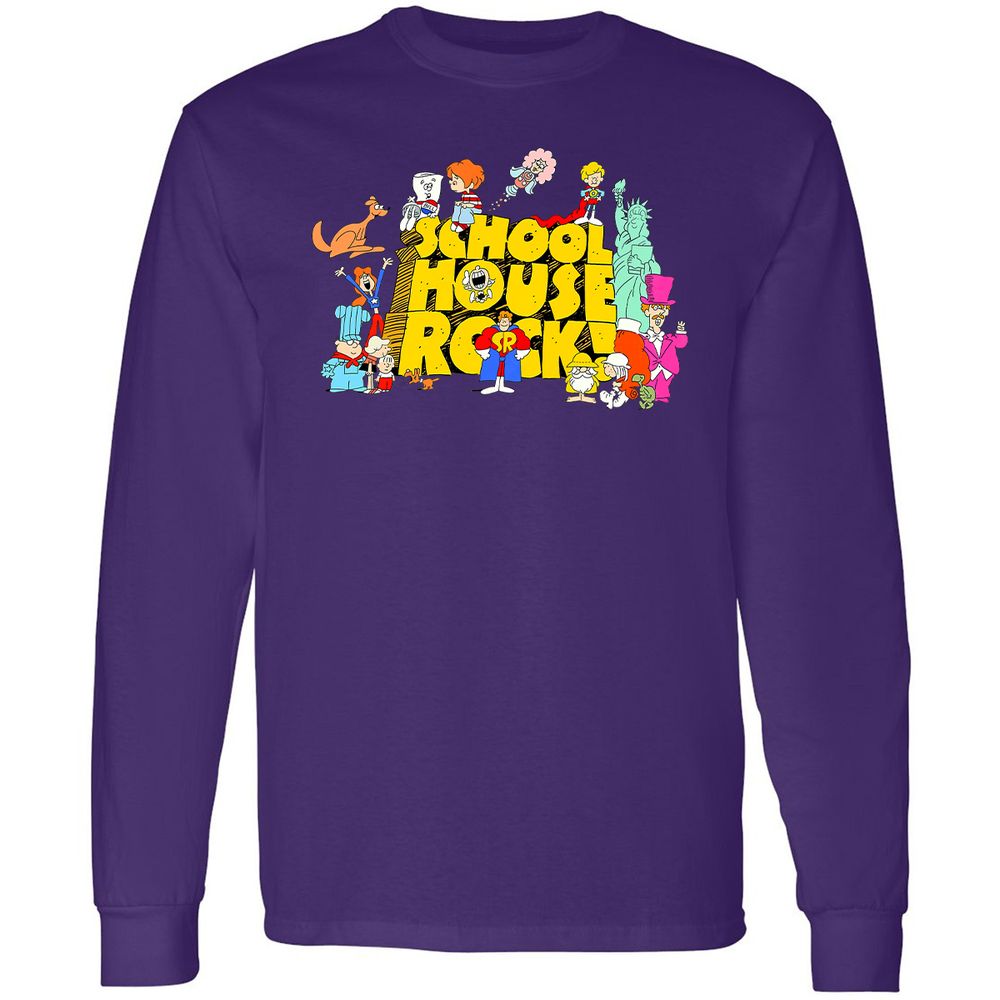 Long Sleeve T-Shirt - WR9LQ7H8 - Purple - 13