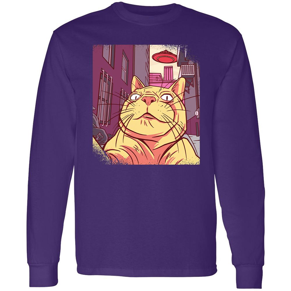 Long Sleeve T-Shirt - 7NTDVBCJ - Purple - 13