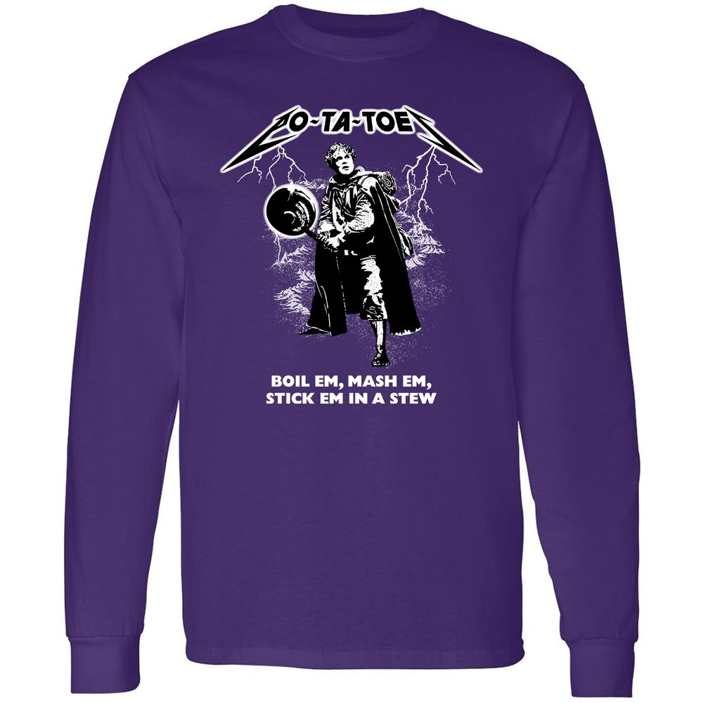 Long Sleeve T-Shirt - JV6QMX6Z - Purple - 13